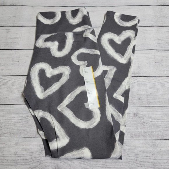 Pants - Wild Fable High-Waisted Classic Leggings Gray Hearts Women's Size Small NWOT